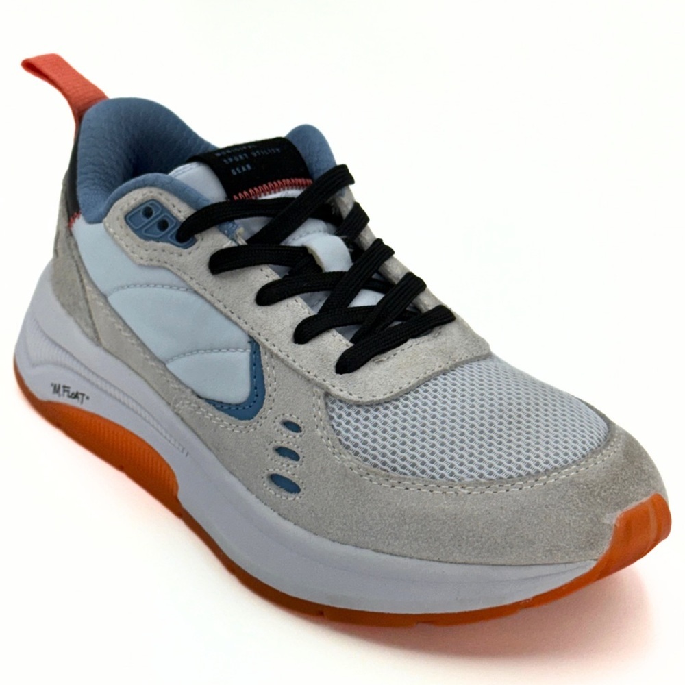 Municipal Origin Womens Size 7/7.5 Sneakers Shoes Ice/Ice/Poppy Gray Gum Suede